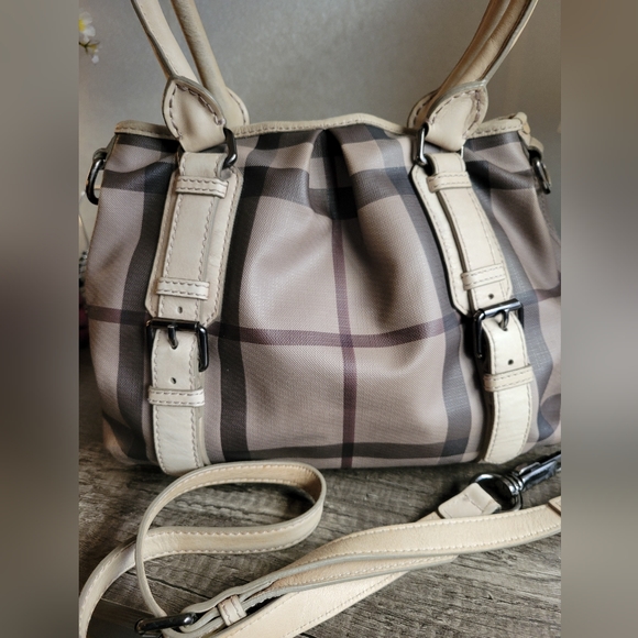 Burberry smoke check coated canvas bag - Picture 5 of 10